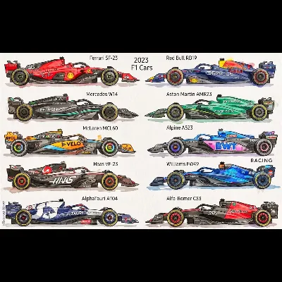2023 F1 Team Cars