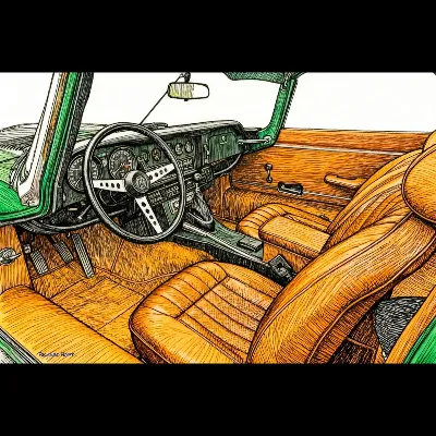 British Racing Green Jag