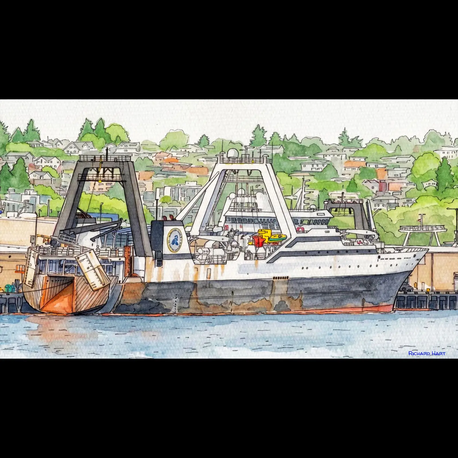 American Seafoods Seattle Dock