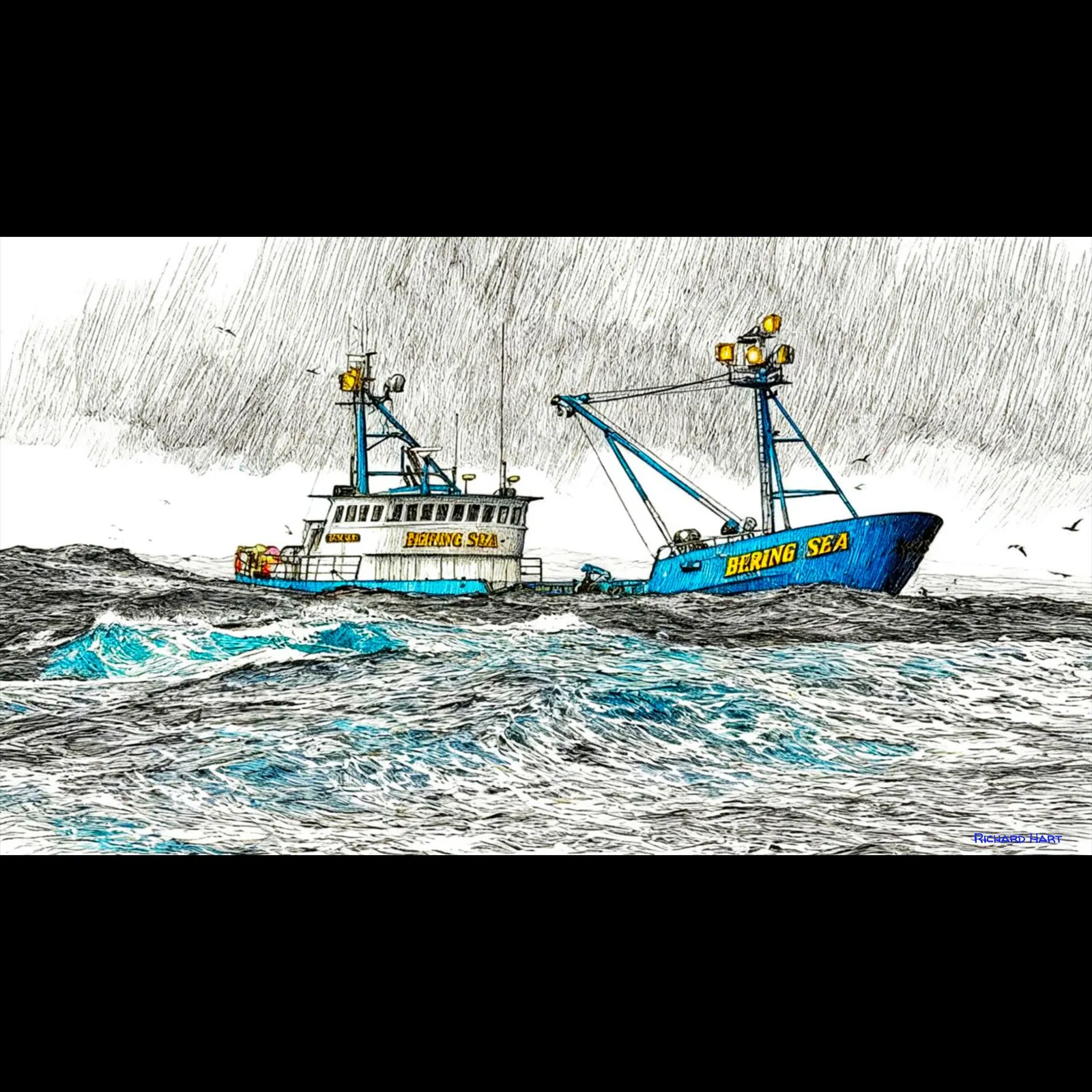 Bering Sea at Sea