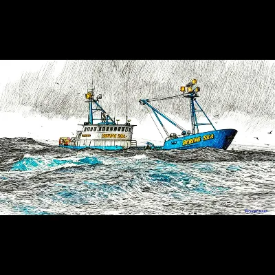 Bering Sea at Sea