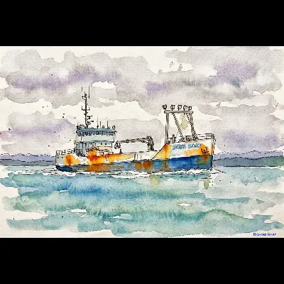 Bob's Boat in Transit