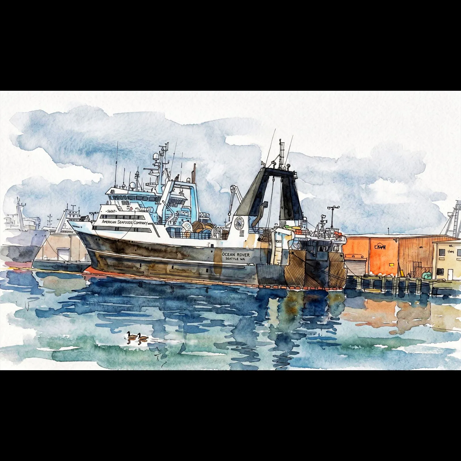 Ocean Rover at Dock