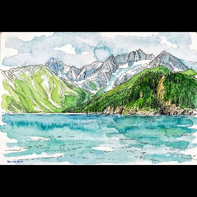 Snow Capped Mountains