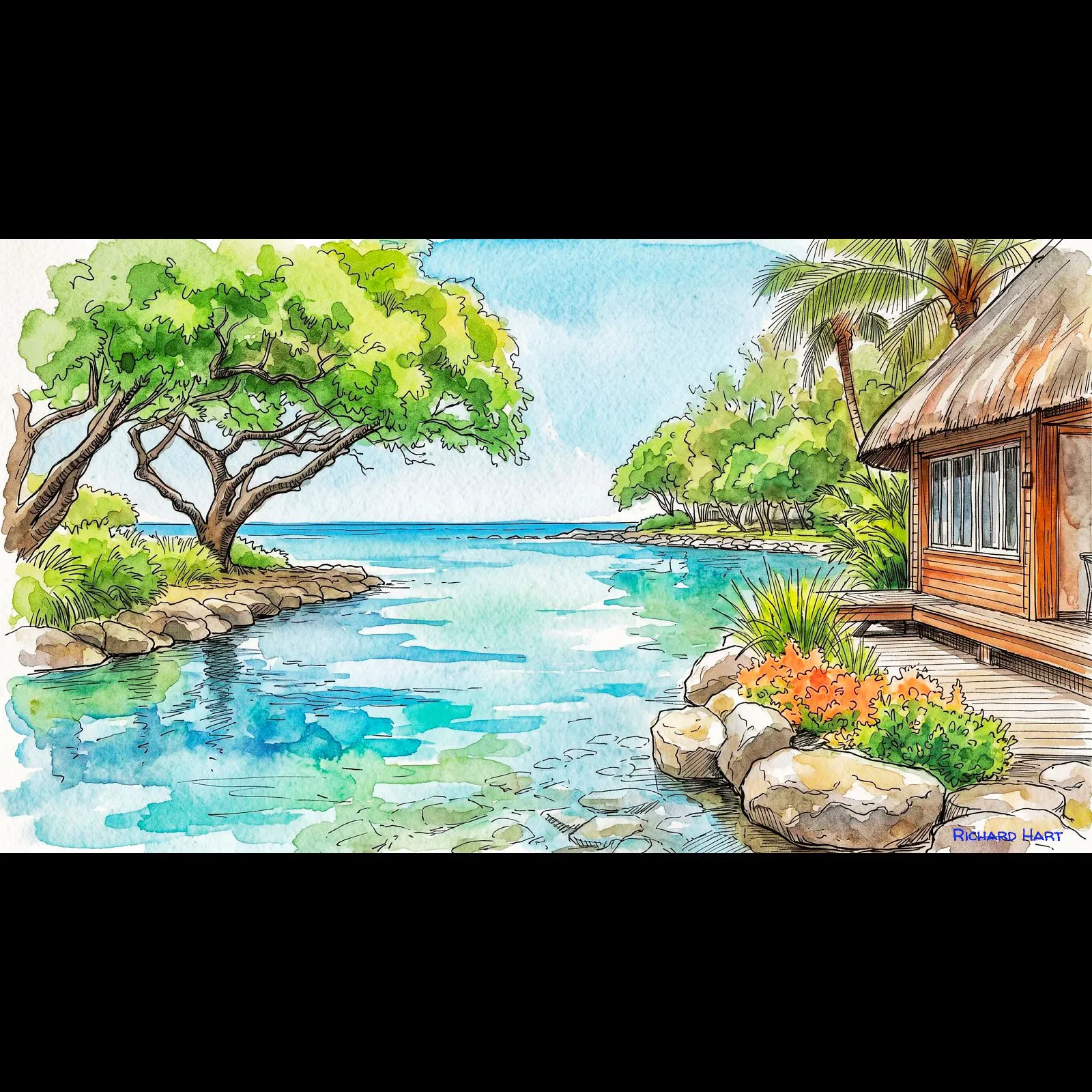 Her own lagoon