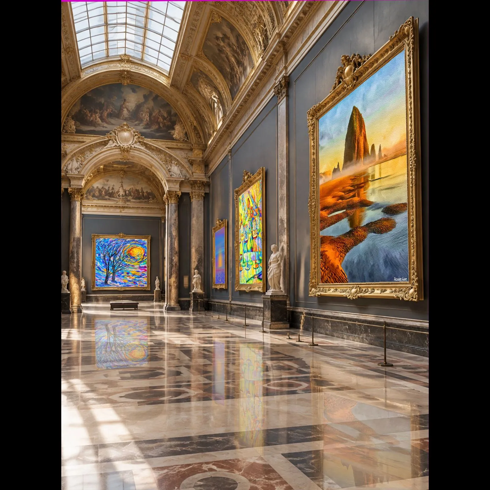 Digital Displays in the Louvre (LV1ex)