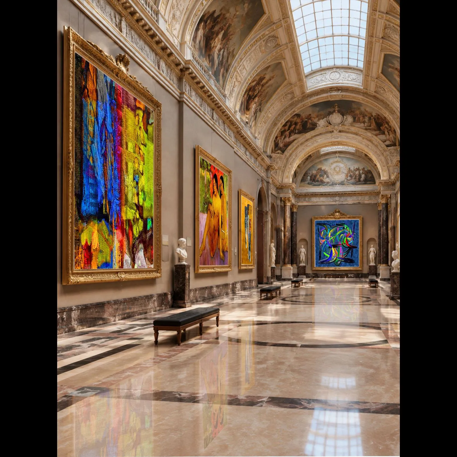 Digital Displays in the Louvre (LV2ex 2)