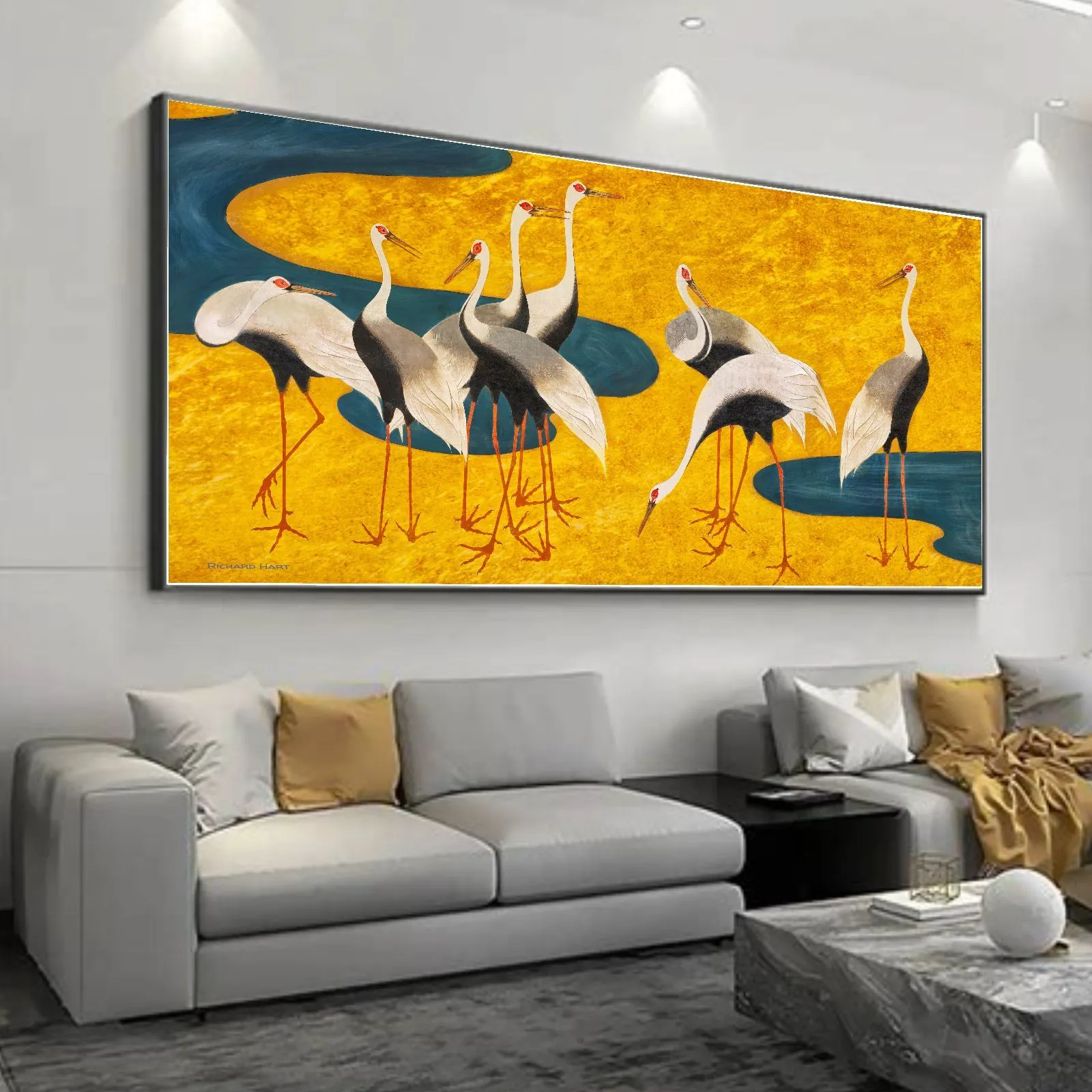 Cranes II from a panel