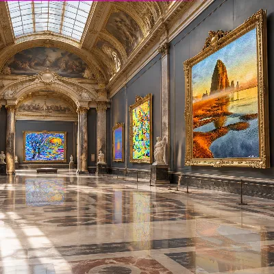 Digital Frames at the Louvre 1