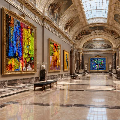 Digital Frames at the Louvre 2
