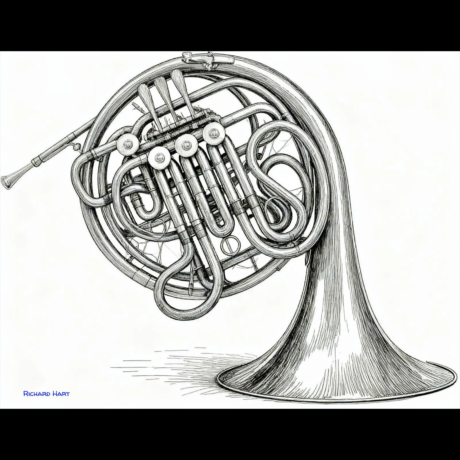 French Horn Ink