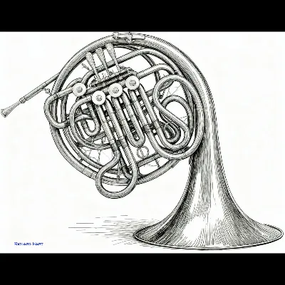 French Horn Ink