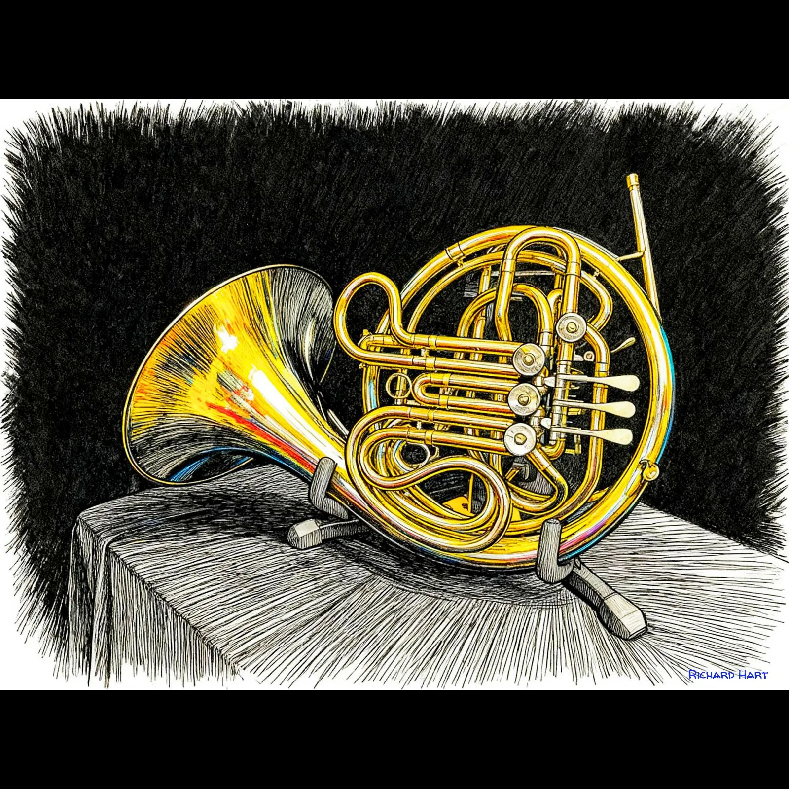 Horn Stand Ink