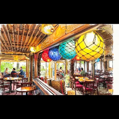 Fish Float Tiki and Fish Chips