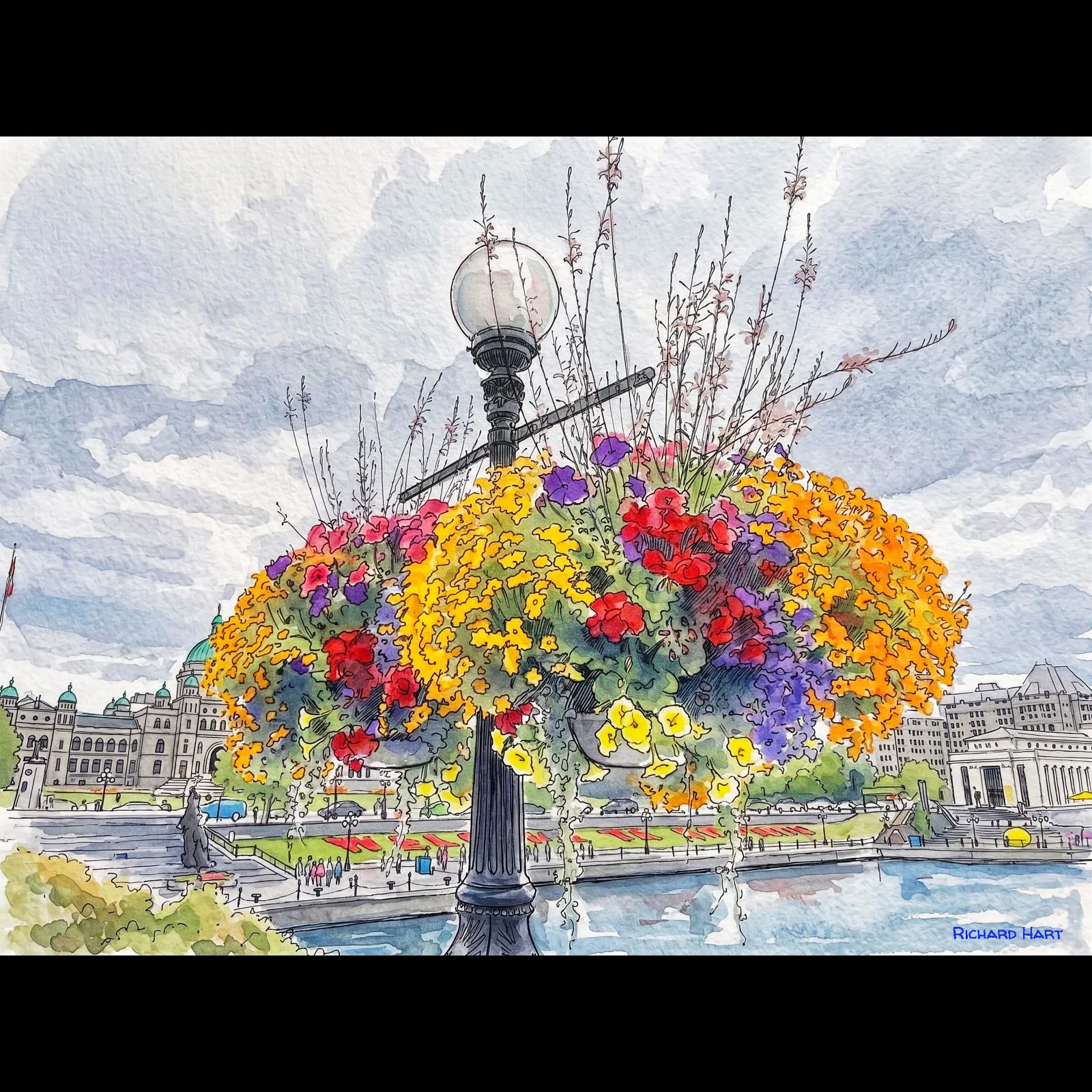 Hanging Flowers Harbor