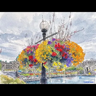 Hanging Flowers Harbor