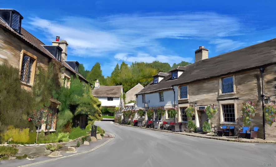 A pint at the White Horse