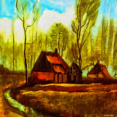 Farmhouse Among the Trees