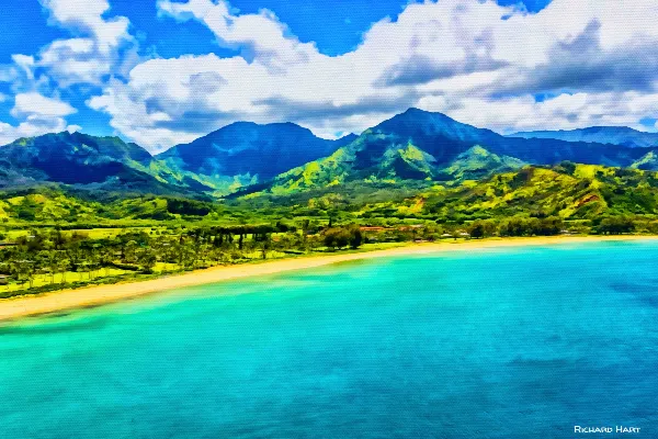 Hanalei Bay by Richard Hart
