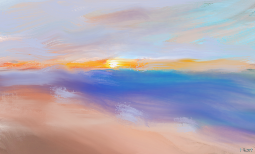 Interpretive Sunset Painting