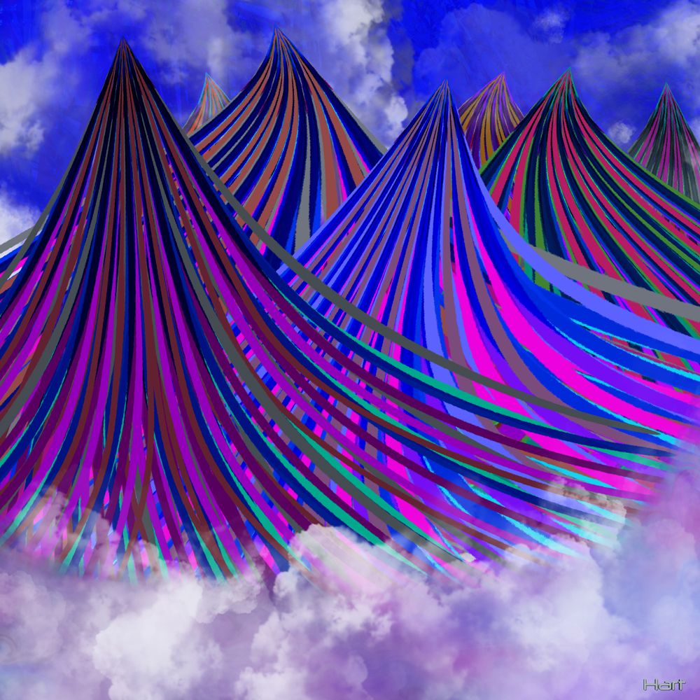 Fanciful Mountains with Clouds by Richard Hart (2021)