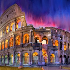 Il Colosseo a Roma by Richard Hart